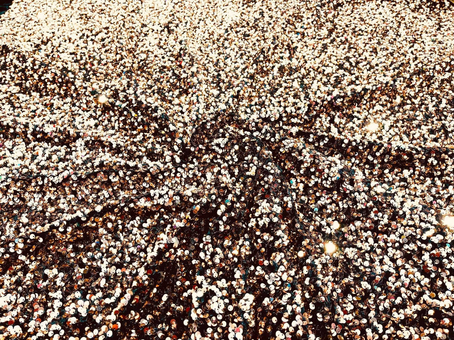 All-Over 5mm Shiny Sequins Stretch Velvet 54" Wide| New Creations Fabric & Foam Inc.