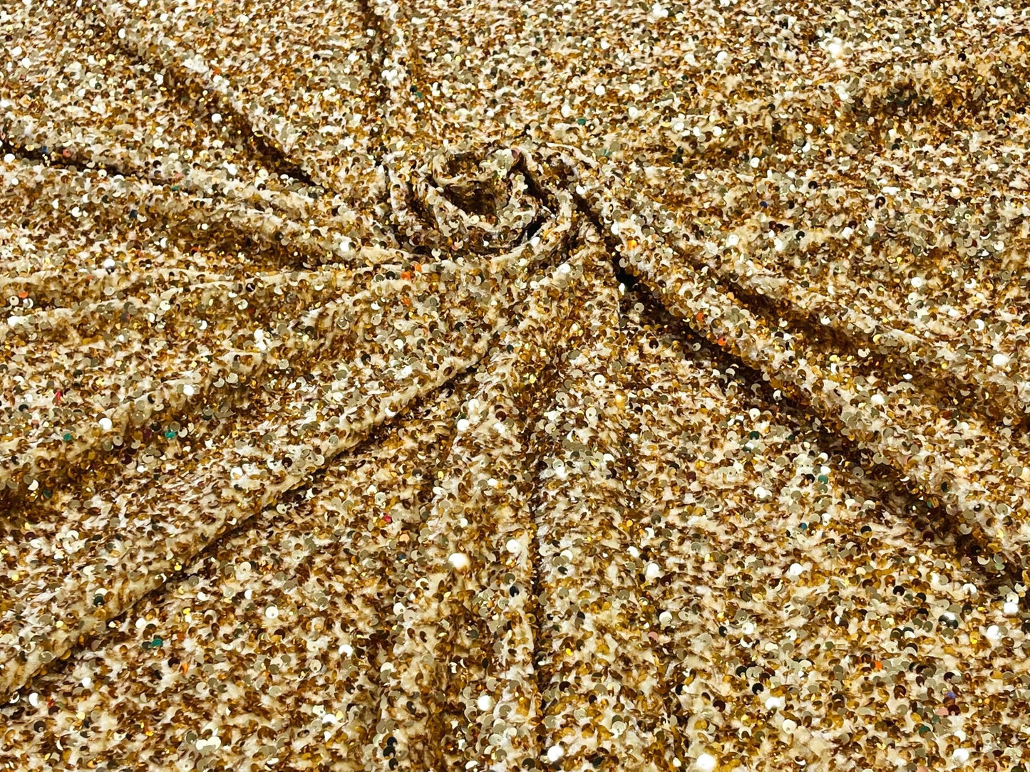 All-Over 5mm Shiny Sequins Stretch Velvet 54" Wide| New Creations Fabric & Foam Inc.