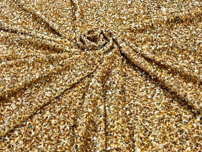 All-Over 5mm Shiny Sequins Stretch Velvet 54" Wide| New Creations Fabric & Foam Inc.