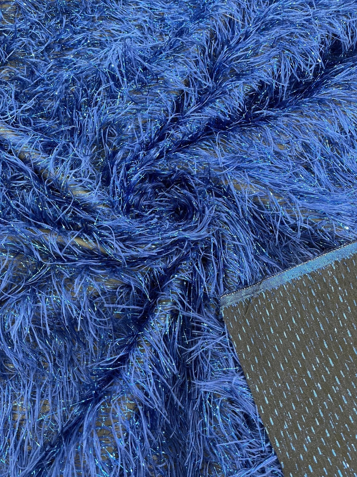 Shaggy Jacquard Faux Ostrich Eye Lash 54" Wide| New Creations Fabric & Foam Inc.