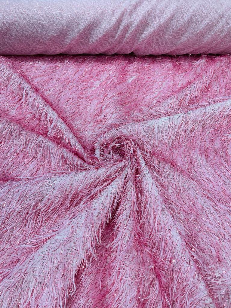 Shaggy Jacquard Faux Ostrich Eye Lash 54" Wide| New Creations Fabric & Foam Inc.