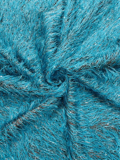 Shaggy Jacquard Faux Ostrich Eye Lash 54" Wide| New Creations Fabric & Foam Inc.