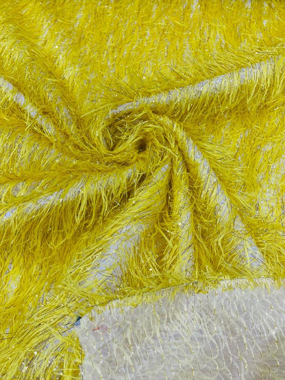 Shaggy Jacquard Faux Ostrich Eye Lash 54" Wide| New Creations Fabric & Foam Inc.