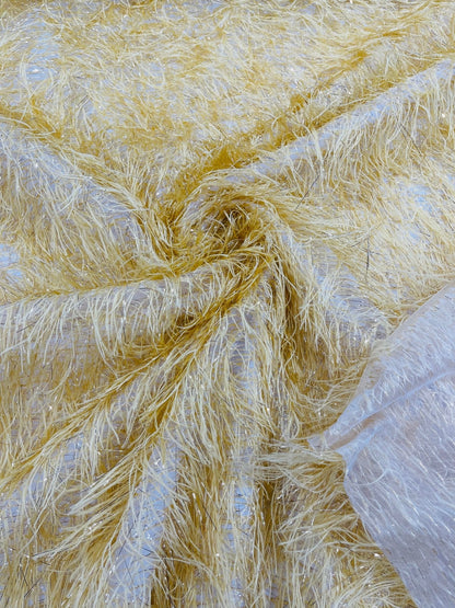 Shaggy Jacquard Faux Ostrich Eye Lash 54" Wide| New Creations Fabric & Foam Inc.