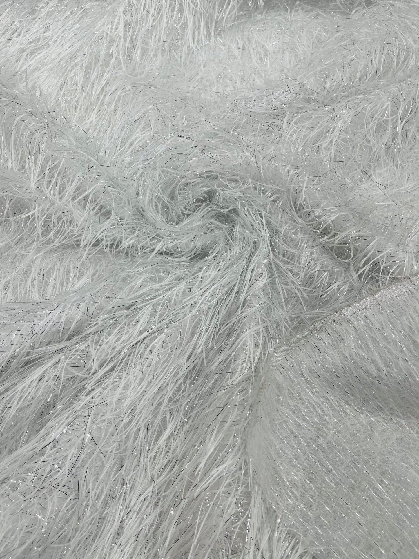 Shaggy Jacquard Faux Ostrich Eye Lash 54" Wide| New Creations Fabric & Foam Inc.