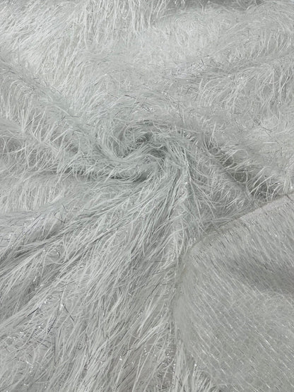 Shaggy Jacquard Faux Ostrich Eye Lash 54" Wide| New Creations Fabric & Foam Inc.