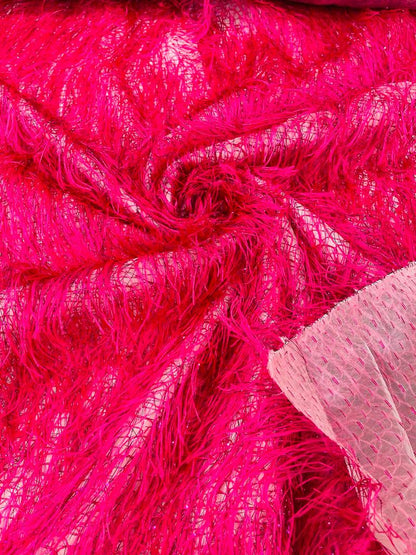 Shaggy Jacquard Faux Ostrich Eye Lash 54" Wide| New Creations Fabric & Foam Inc.
