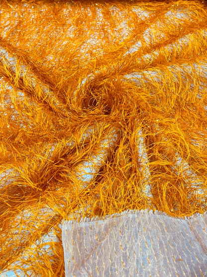 Shaggy Jacquard Faux Ostrich Eye Lash 54" Wide| New Creations Fabric & Foam Inc.