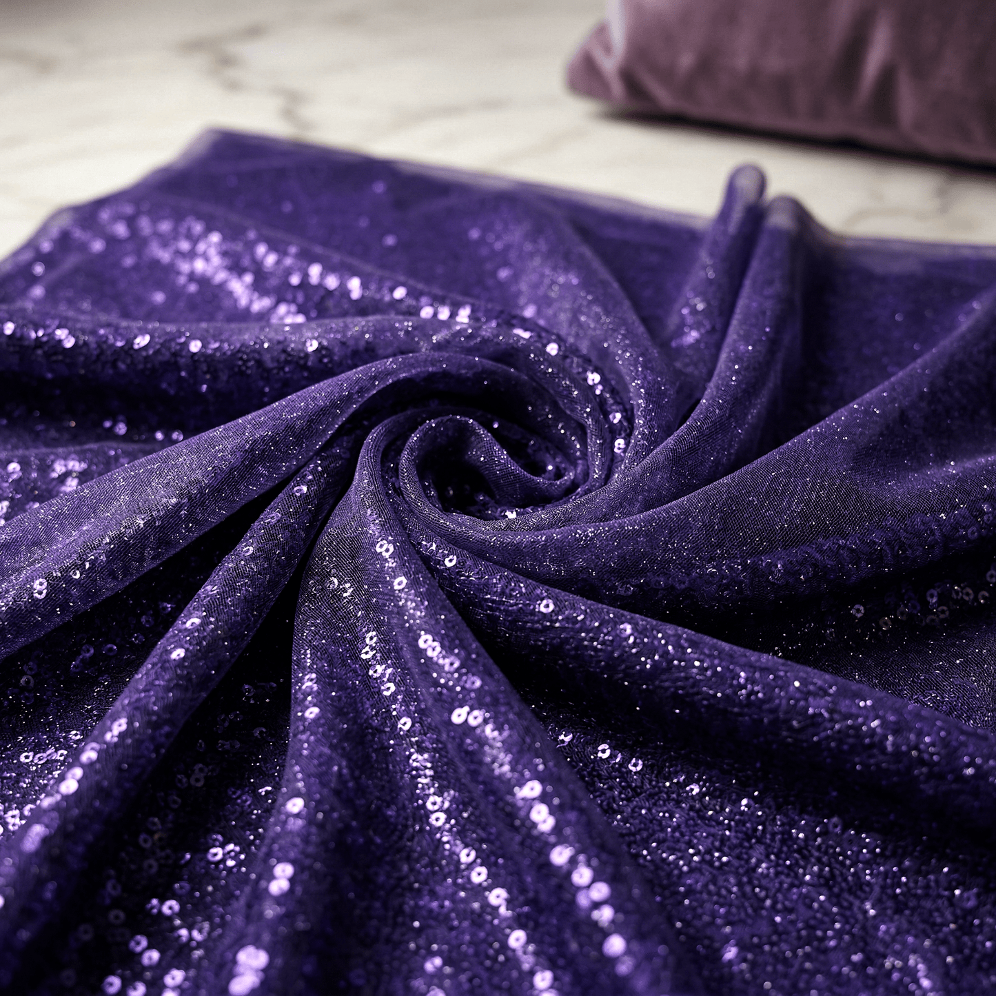 Sword Sequin Fabric by the Yard 54” Wide – Iridescent Flip Sequin Stretch Fabric for Dresses, Costumes, Backdrops & Event Decor