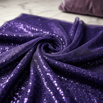 Sword Sequin Fabric by the Yard 54” Wide – Iridescent Flip Sequin Stretch Fabric for Dresses, Costumes, Backdrops & Event Decor