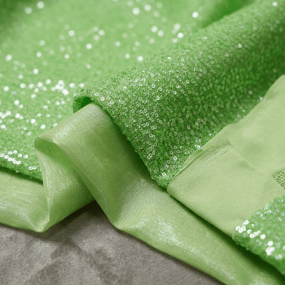 Sword Sequin Fabric by the Yard 54” Wide – Iridescent Flip Sequin Stretch Fabric for Dresses, Costumes, Backdrops & Event Decor