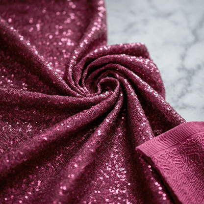 Sword Sequin Fabric by the Yard 54” Wide – Iridescent Flip Sequin Stretch Fabric for Dresses, Costumes, Backdrops & Event Decor