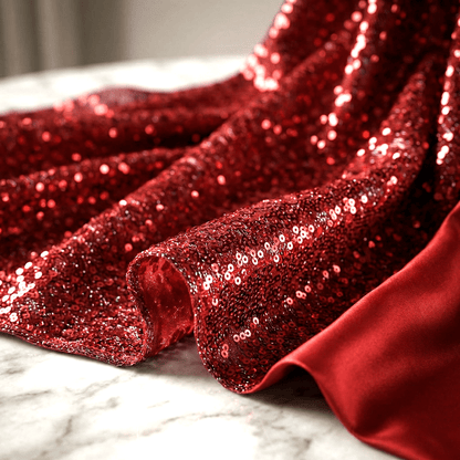 Sword Sequin Fabric by the Yard 54” Wide – Iridescent Flip Sequin Stretch Fabric for Dresses, Costumes, Backdrops & Event Decor