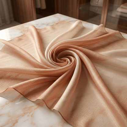 Two Tone Chiffon Fabric 58” Wide by the Yard – Sheer Ombre Chiffon Fabric for Dresses, Draping, Scarves, Wedding Decor & Overlays