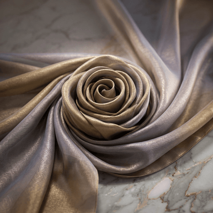 Two Tone Chiffon Fabric 58” Wide by the Yard – Sheer Ombre Chiffon Fabric for Dresses, Draping, Scarves, Wedding Decor & Overlays