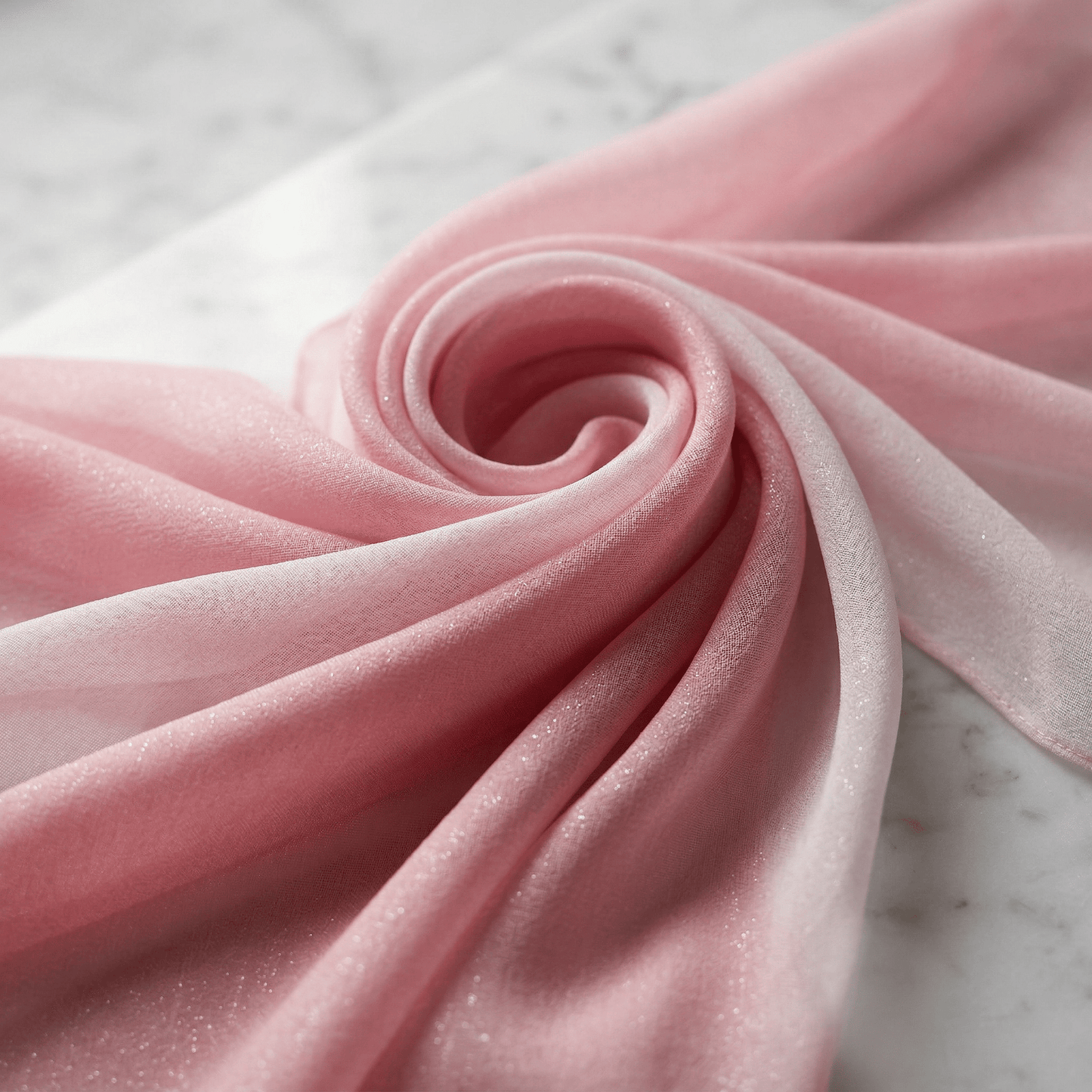 Two Tone Chiffon Fabric 58” Wide by the Yard – Sheer Ombre Chiffon Fabric for Dresses, Draping, Scarves, Wedding Decor & Overlays