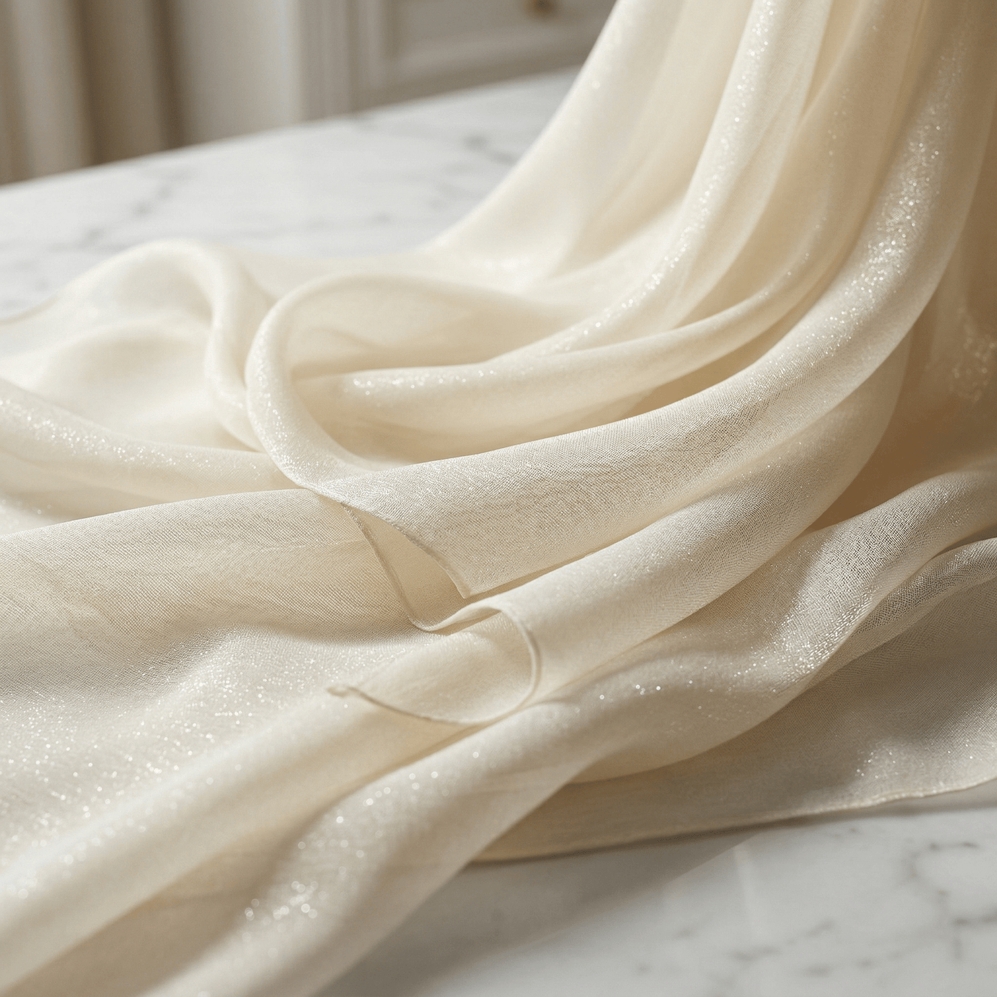 Two Tone Chiffon Fabric 58” Wide by the Yard – Sheer Ombre Chiffon Fabric for Dresses, Draping, Scarves, Wedding Decor & Overlays