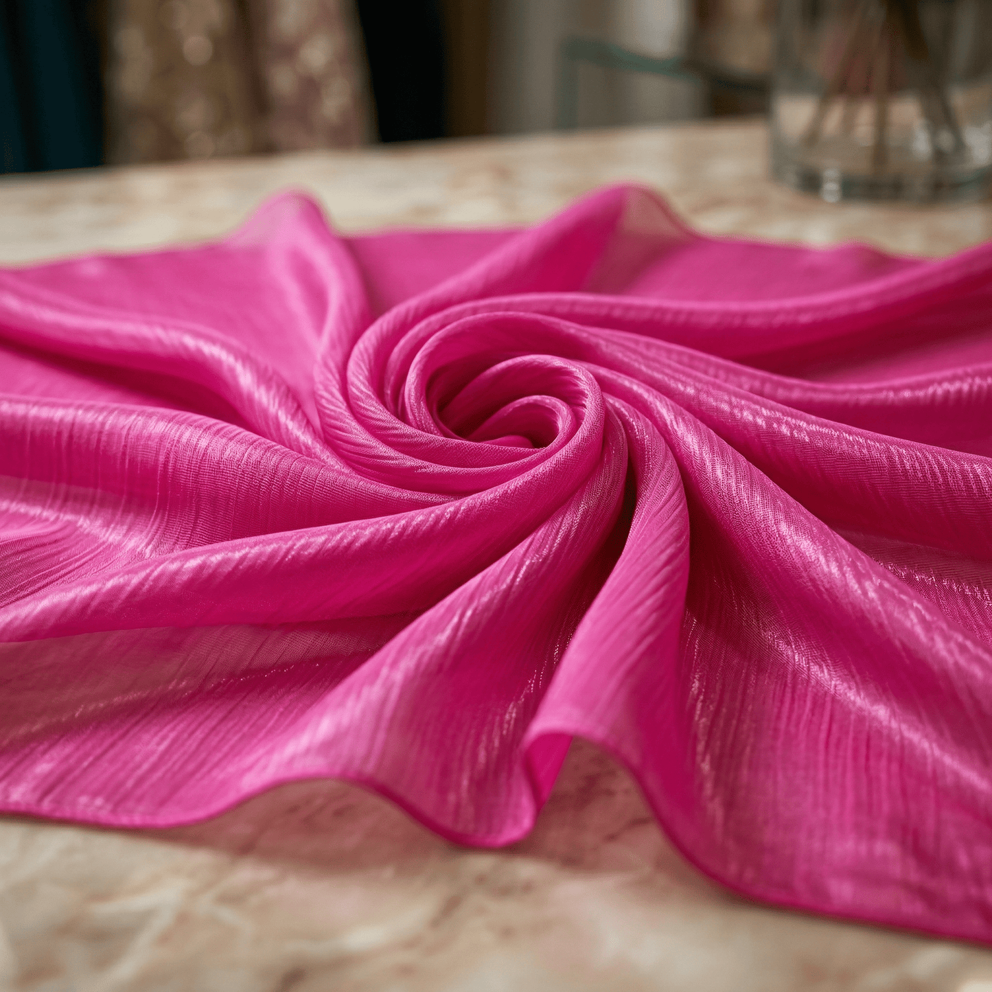 Two Tone Chiffon Fabric 58” Wide by the Yard – Sheer Ombre Chiffon Fabric for Dresses, Draping, Scarves, Wedding Decor & Overlays