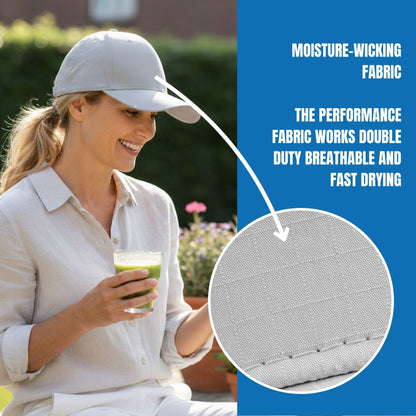 POWERCAP ICE Baseball Hat – Instant Cooling with Reusable Ice Packs UPF 50 Protection