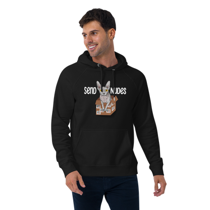 "SEND NUDES" UNISEX ECO HOODIE