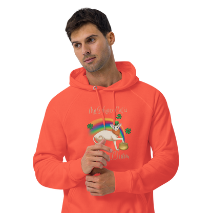 "MY SPHYNX IS MY LUCKY CHARM" UNISEX ECO HOODIE