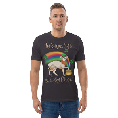"MY SPHYNX IS MY LUCKY CHARM" UNISEX ECO TEE