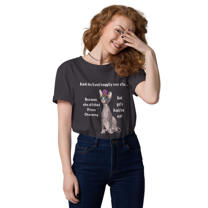 "DITCHED PRINCE CHARMING & GOT A SPHYNX CAT" ECO TEE