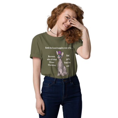 "DITCHED PRINCE CHARMING & GOT A SPHYNX CAT" ECO TEE