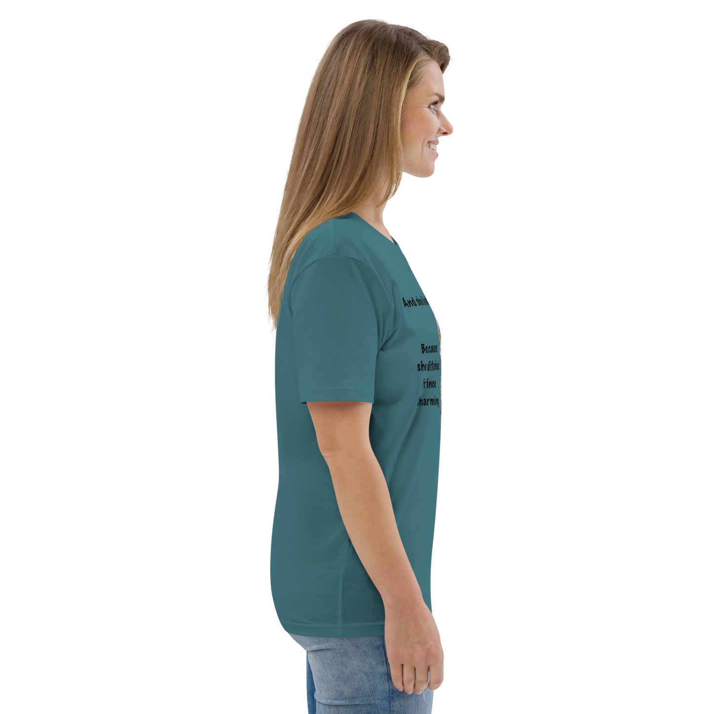 "DITCHED PRINCE CHARMING & GOT A SPHYNX CAT" ECO TEE