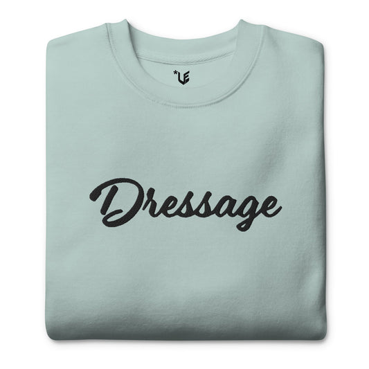 Unisex Premium Sweatshirt - Embroidered - Dressage (Lighter Hues)