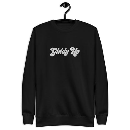 Unisex Premium Sweatshirt - Embroidered - Giddy Up