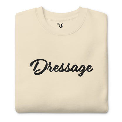 Unisex Premium Sweatshirt - Embroidered - Dressage (Lighter Hues)