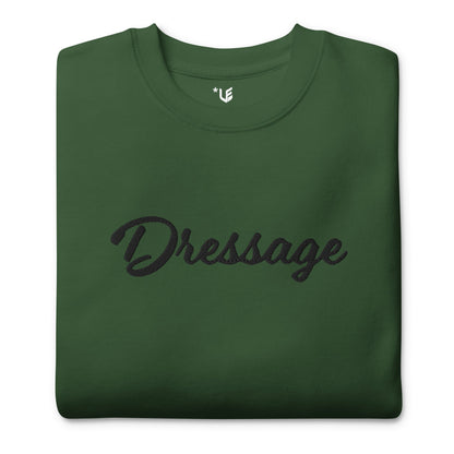 Unisex Premium Sweatshirt - Embroidered - Dressage (Darker Hues)