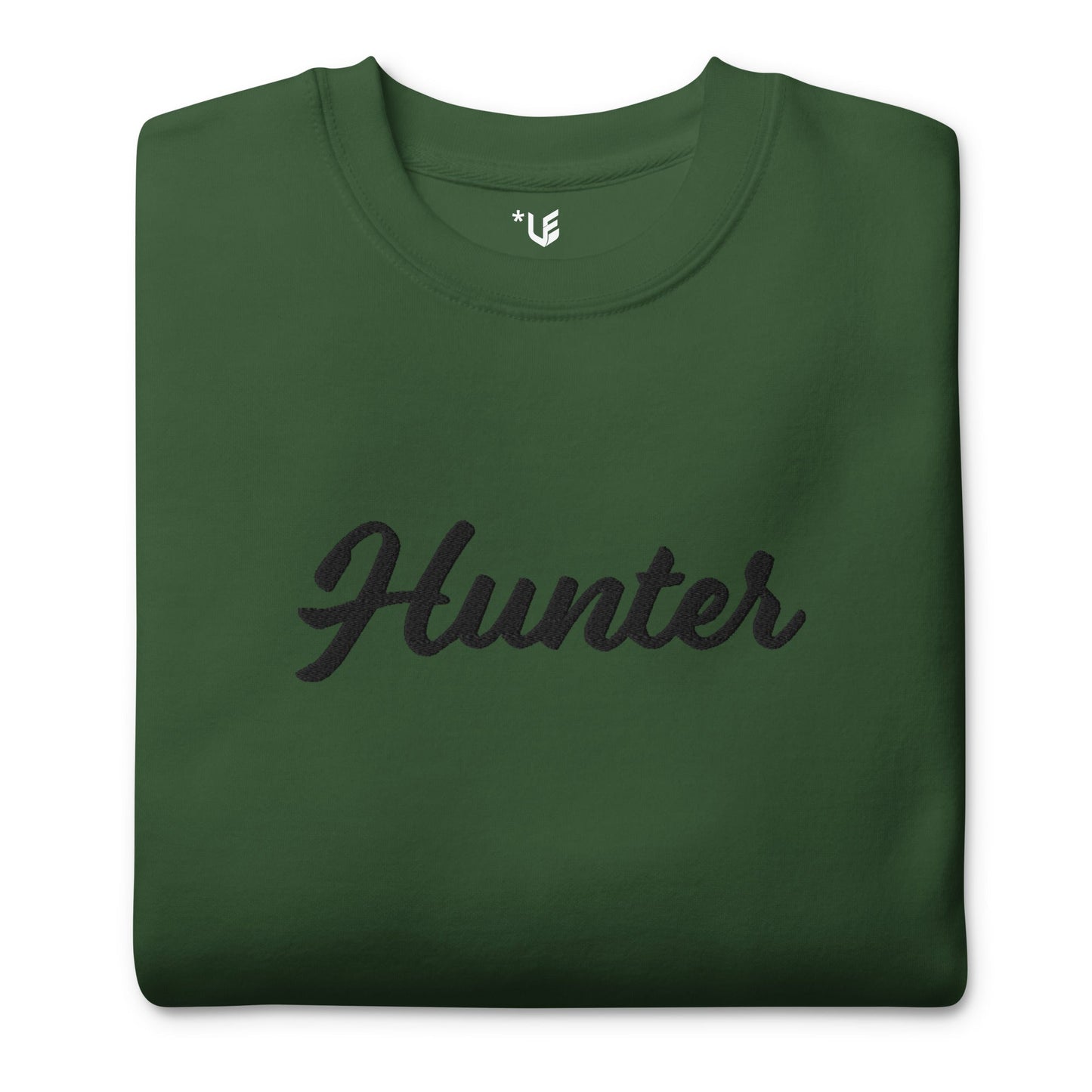 Unisex Premium Sweatshirt - Embroidered - Hunter (Darker Hues)