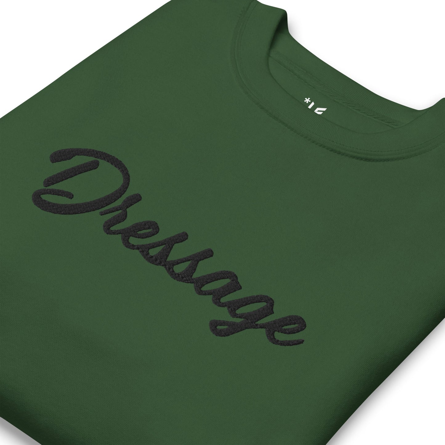 Unisex Premium Sweatshirt - Embroidered - Dressage (Darker Hues)
