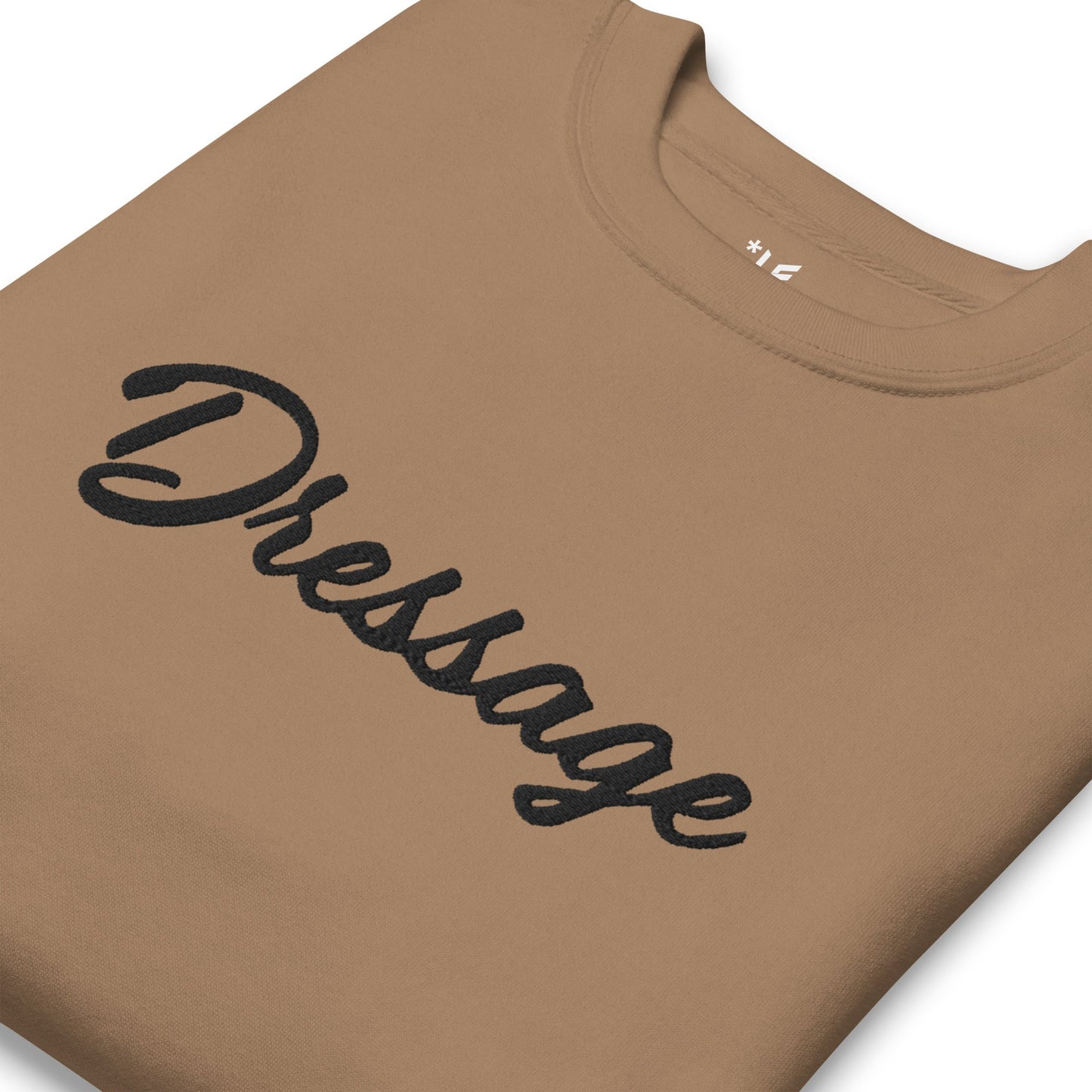 Unisex Premium Sweatshirt - Embroidered - Dressage (Darker Hues)