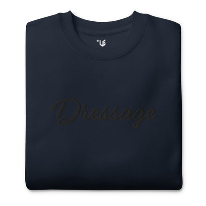 Unisex Premium Sweatshirt - Embroidered - Dressage (Darker Hues)