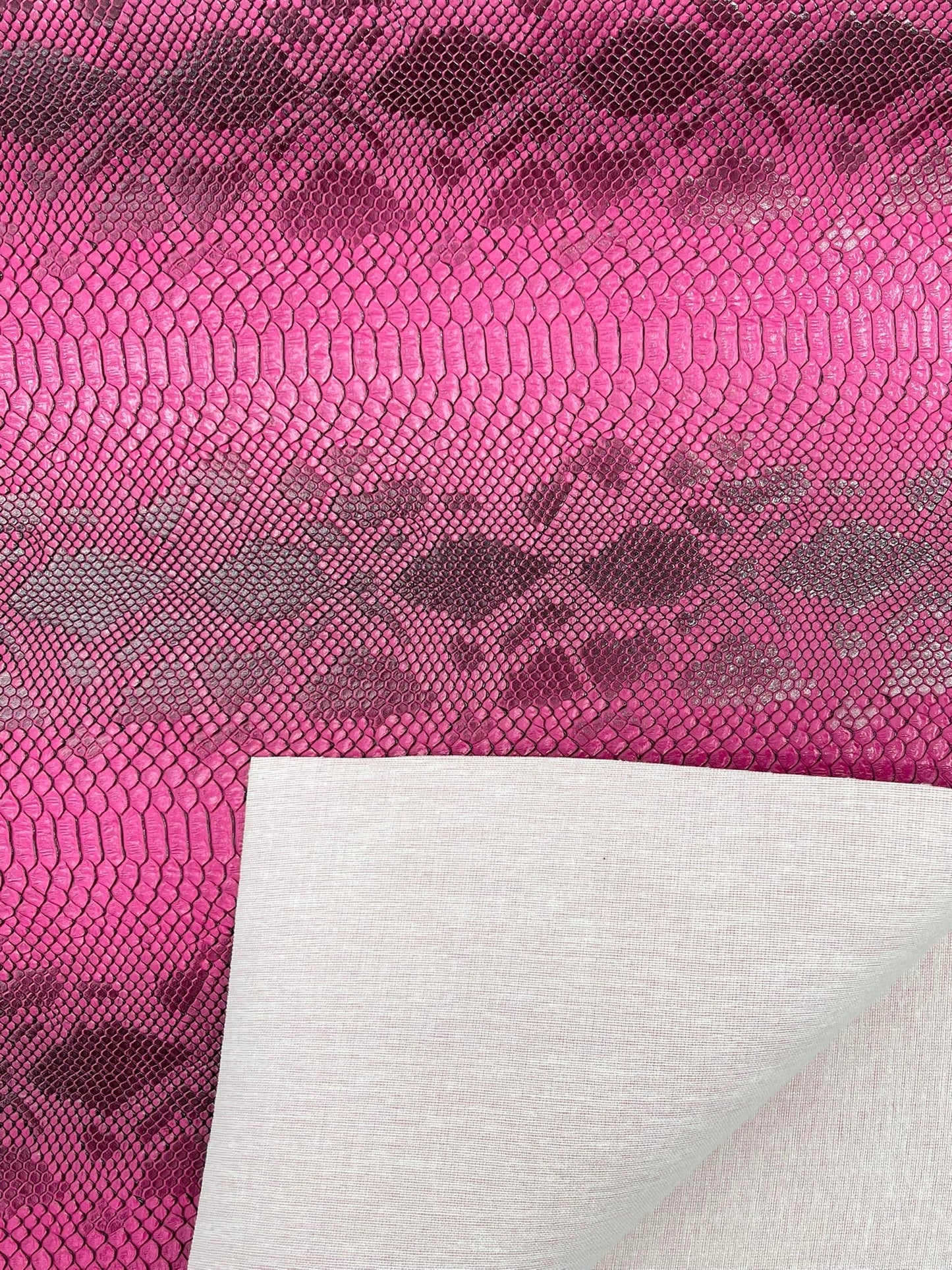 Viper Snake Skin Texture Faux Leather Fabric| 54" Wide| Upholstery| Sold By The Yard