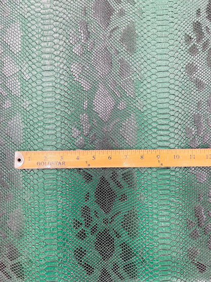 Viper Snake Skin Texture Faux Leather Fabric| 54" Wide| Upholstery| Sold By The Yard