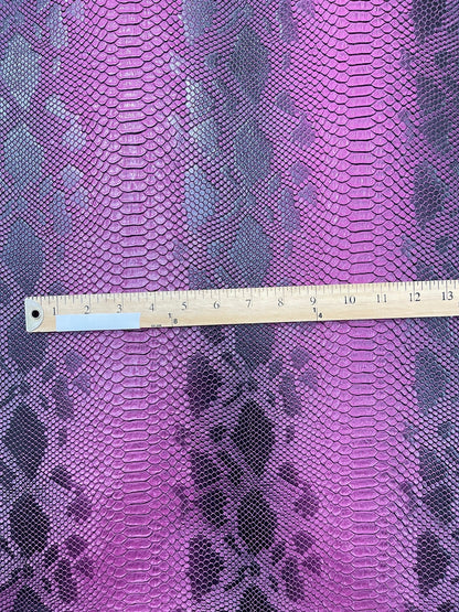 Viper Snake Skin Texture Faux Leather Fabric| 54" Wide| Upholstery| Sold By The Yard