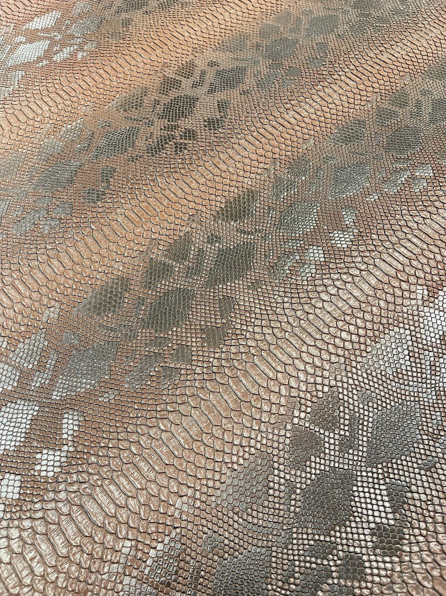 Viper Snake Skin Texture Faux Leather Fabric| 54" Wide| Upholstery| Sold By The Yard
