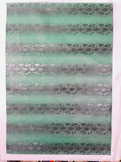 Viper Snake Skin Texture Faux Leather Fabric| 54" Wide| Upholstery| Sold By The Yard