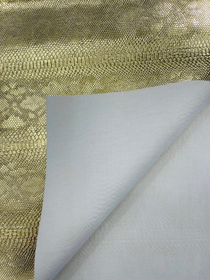 Viper Snake Skin Texture Faux Leather Fabric| 54" Wide| Upholstery| Sold By The Yard