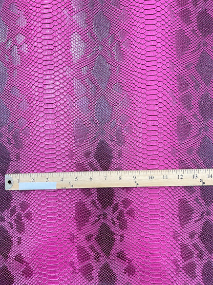 Viper Snake Skin Texture Faux Leather Fabric| 54" Wide| Upholstery| Sold By The Yard