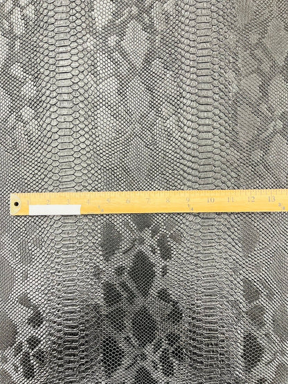 Viper Snake Skin Texture Faux Leather Fabric| 54" Wide| Upholstery| Sold By The Yard