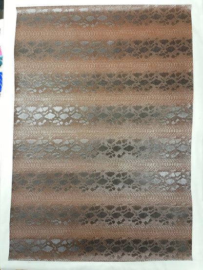 Viper Snake Skin Texture Faux Leather Fabric| 54" Wide| Upholstery| Sold By The Yard