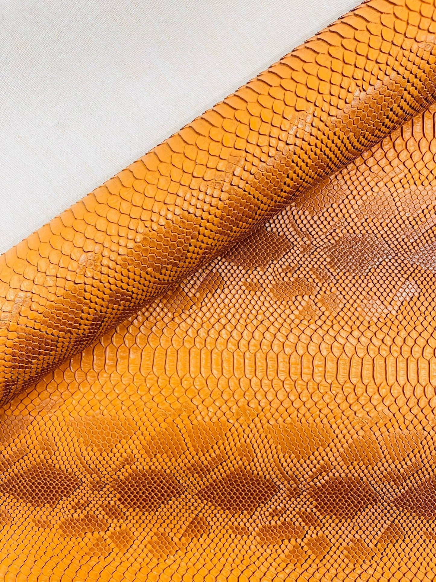 Viper Snake Skin Texture Faux Leather Fabric| 54" Wide| Upholstery| Sold By The Yard