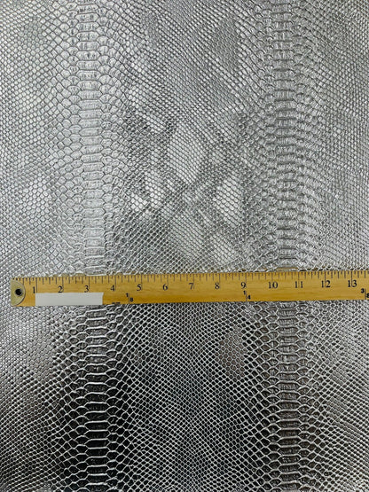 Viper Snake Skin Texture Faux Leather Fabric| 54" Wide| Upholstery| Sold By The Yard