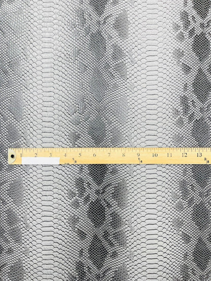 Viper Snake Skin Texture Faux Leather Fabric| 54" Wide| Upholstery| Sold By The Yard