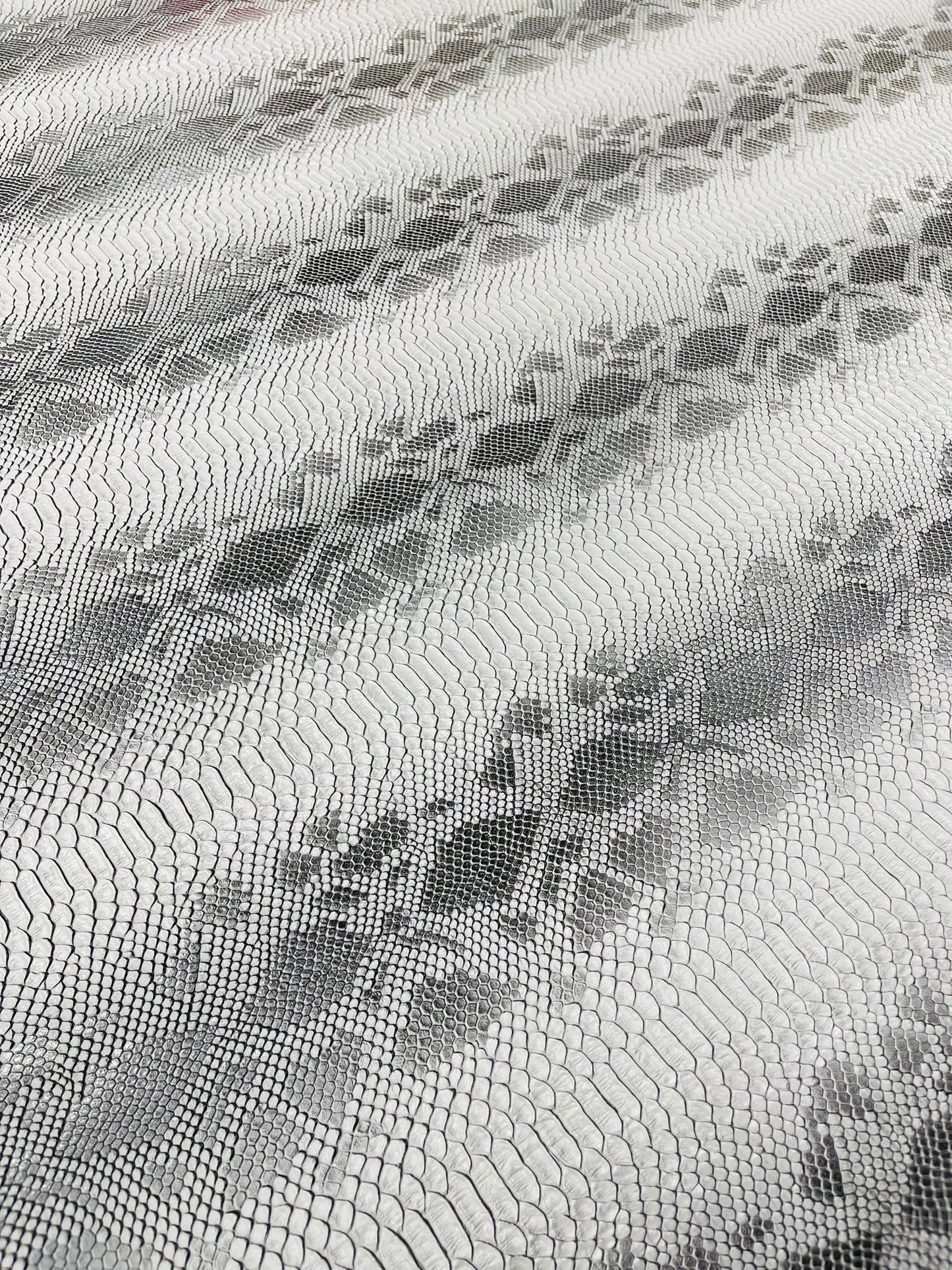 Viper Snake Skin Texture Faux Leather Fabric| 54" Wide| Upholstery| Sold By The Yard